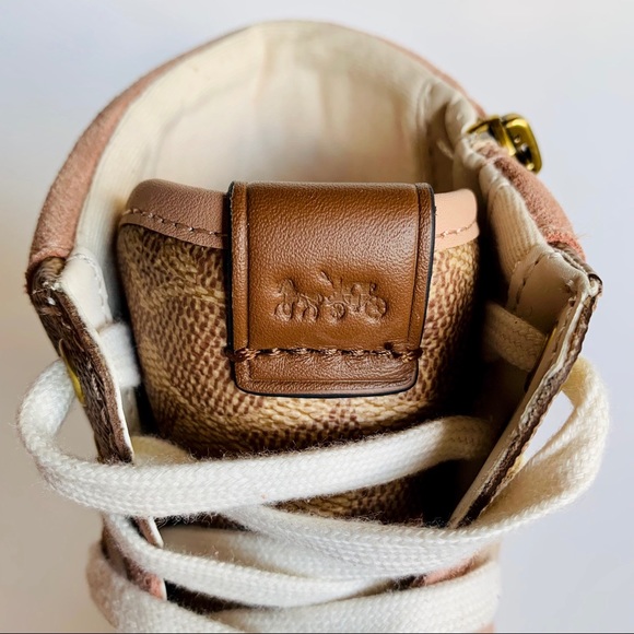 Coach women’s hightop sneakers- size 8- NEVER WORN - Picture 7 of 11